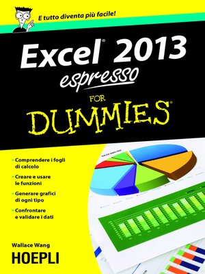 cover image of Excel 2013 espresso For Dummies